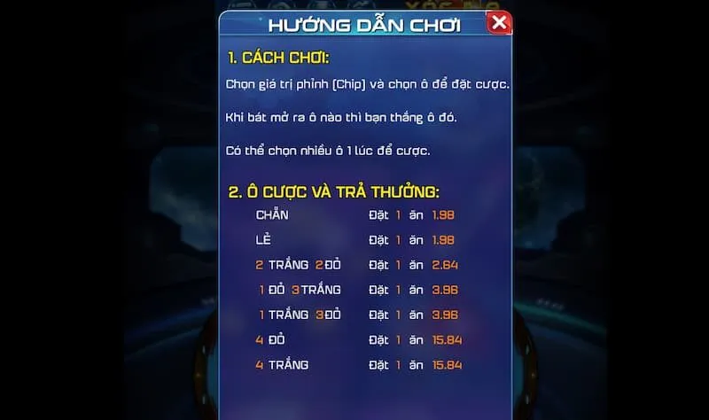 Luật cược xóc đĩa Win79 dễ hiểu